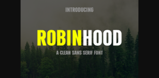 Robinhood Font Poster 1