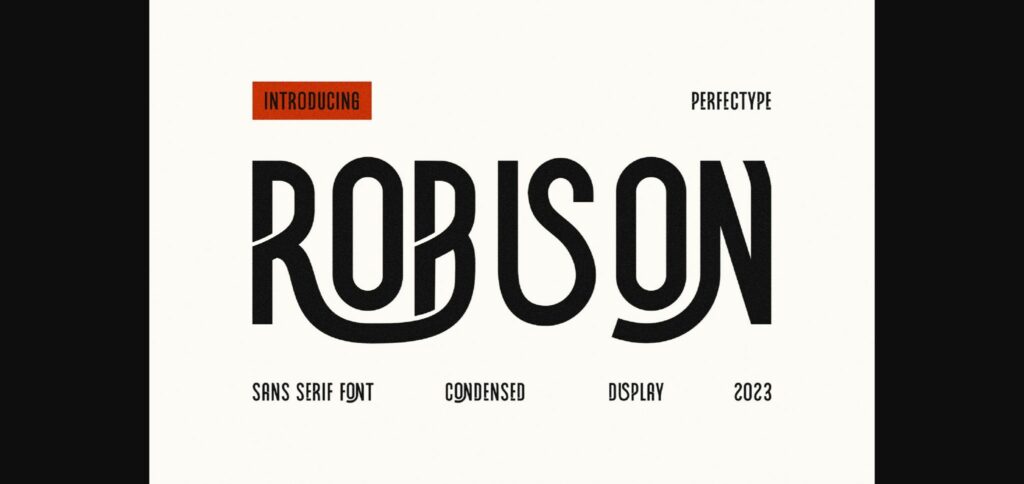 Robinson Font Poster 3