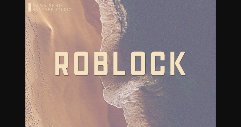 Roblock Font Poster 3