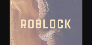 Roblock Font Poster 1