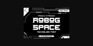 Robog Space Font Poster 1