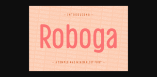 Roboga Font Poster 1