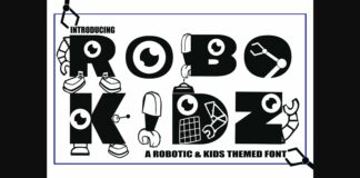 Robokidz Font Poster 1