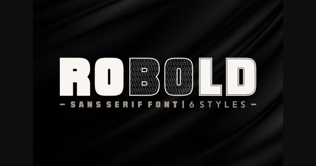 Robold Font Poster 3