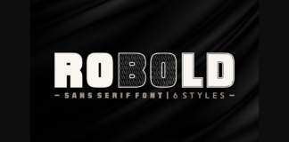 Robold Font Poster 1