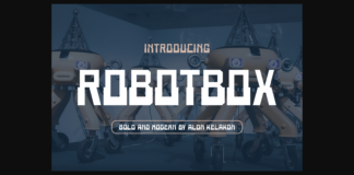 Robotbox Font Poster 1