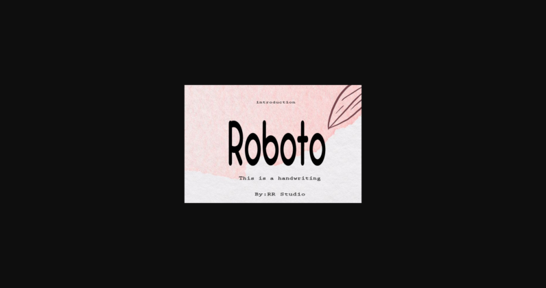 Roboto Font Poster 3