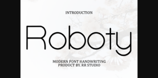 Roboty Font Poster 1