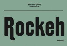 Rockeh Font Poster 1