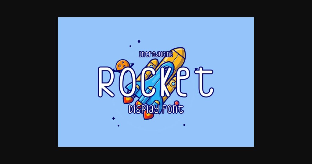 Rocket Font Poster 3