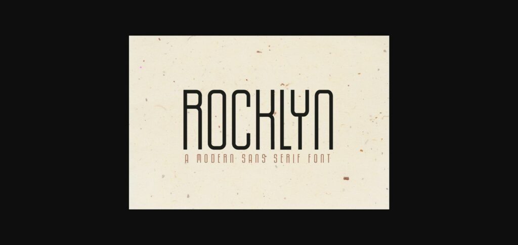 Rocklyn Font Poster 3