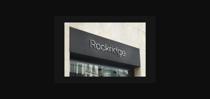 Rockridge Font Poster 4