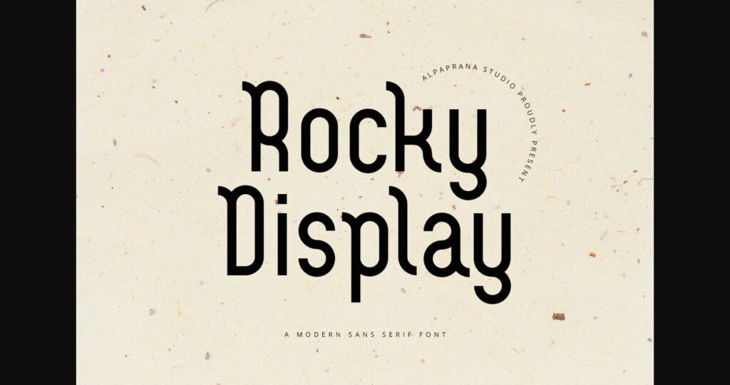 Rocky Display Font Poster 3