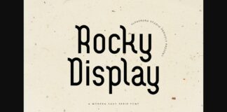 Rocky Display Font Poster 1