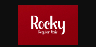 Rocky Font Poster 1