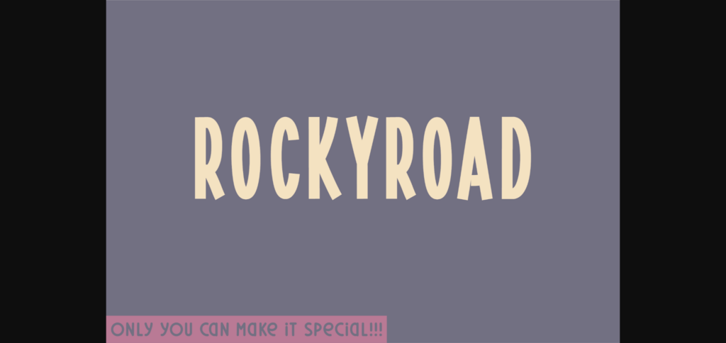 Rockyroad Font Poster 1