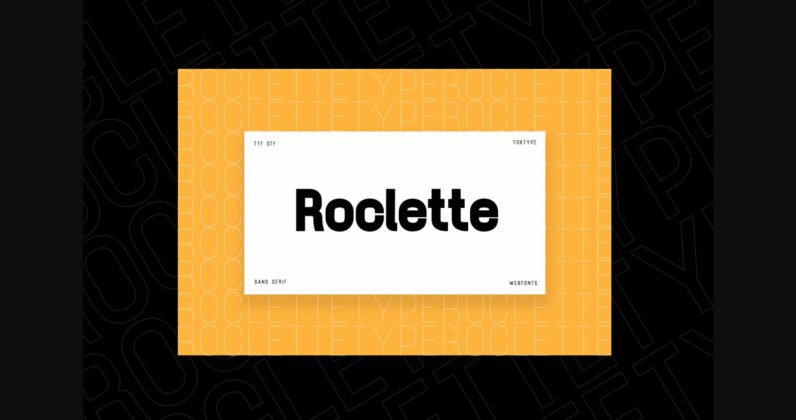 Roclette Font Poster 6