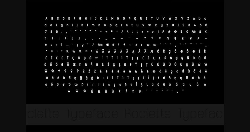 Roclette Font Poster 7