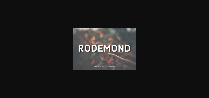 Rodemond Font Poster 3