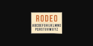 Rodeo Font Poster 1