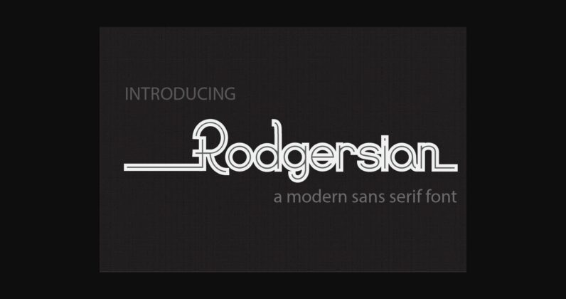 Rodgersian Font Poster 3