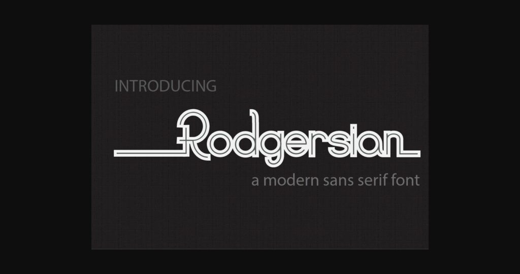 Rodgersian Font Poster 1