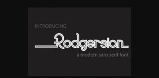 Rodgersian Font Poster 1