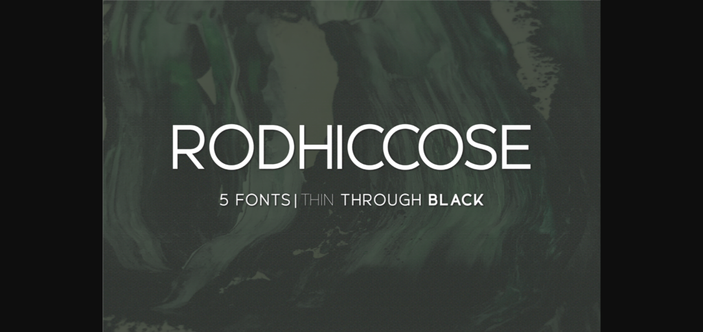 Rodhiccose Font Poster 3