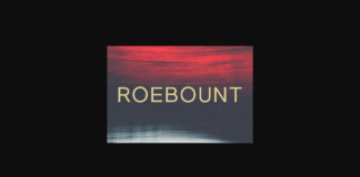 Roebount Font Poster 1