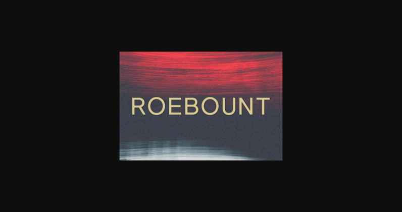 Roebount Font Poster 1