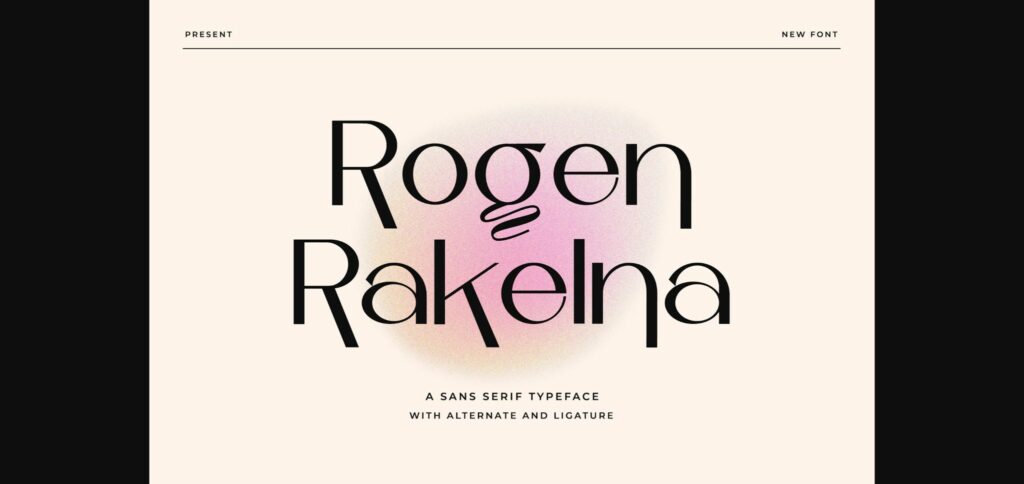 Rogen Rakelna Font Poster 3