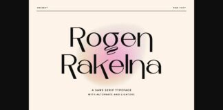 Rogen Rakelna Font Poster 1