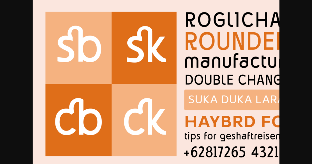 Rogicha Font Poster 6