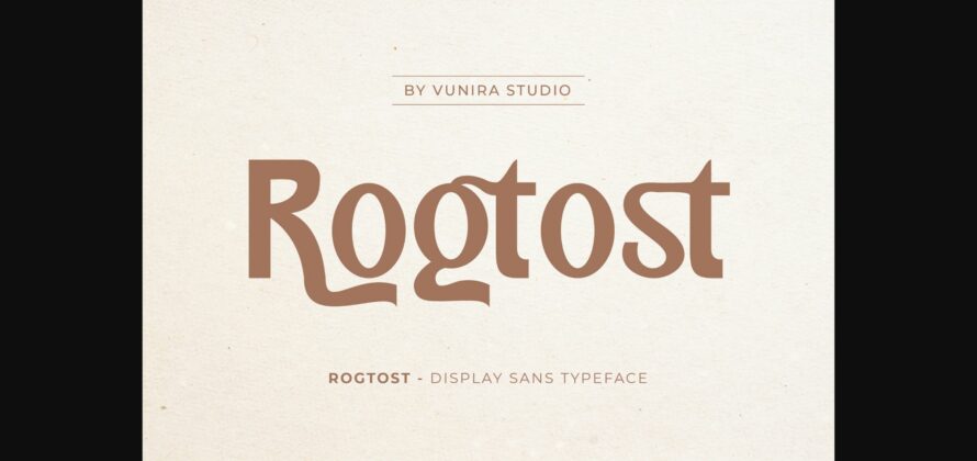 Rogtost Font Poster 3