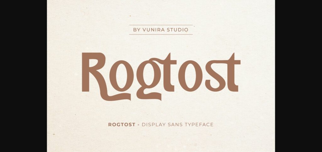 Rogtost Font Poster 1