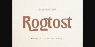 Rogtost Font Poster 1