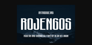 Rojengos Font Poster 1