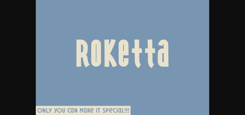 Roketta Font Poster 1