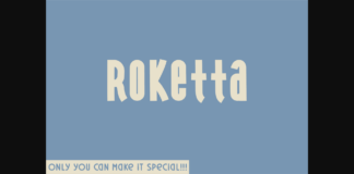 Roketta Font Poster 1
