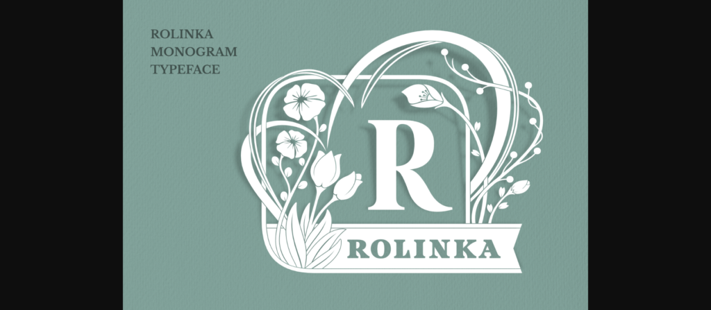 Rolinka Monogram Font Poster 1