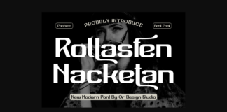 Rollasfen Nacketan Font Poster 1