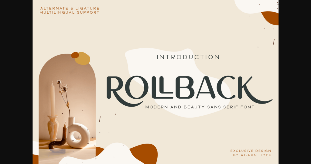 Rollback Font Poster 3