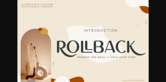 Rollback Font Poster 1