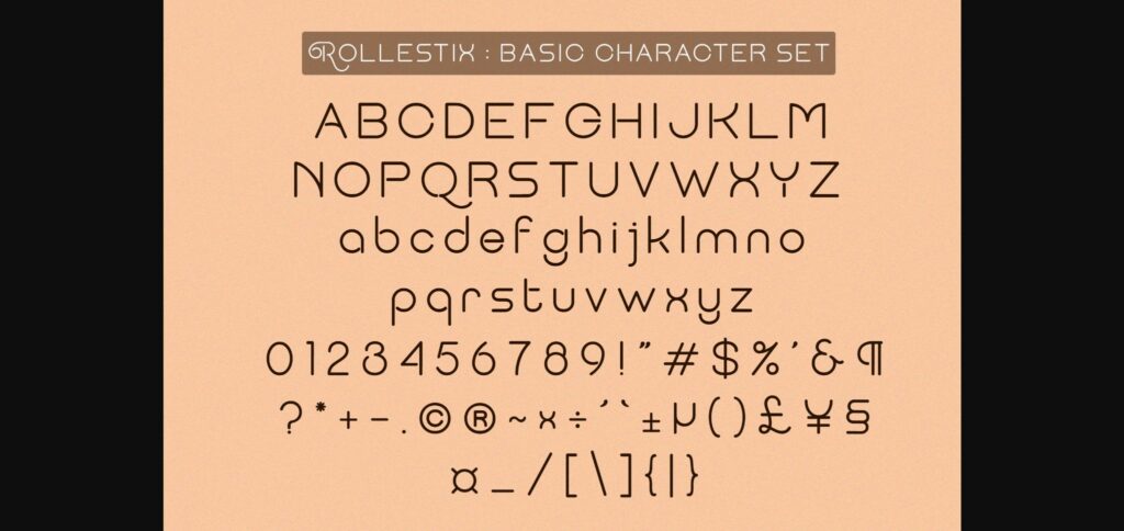 Rollestix Font Poster 7