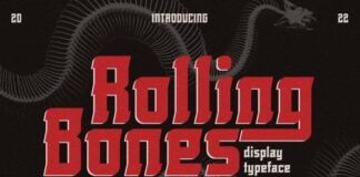 Rolling Bones Fonts