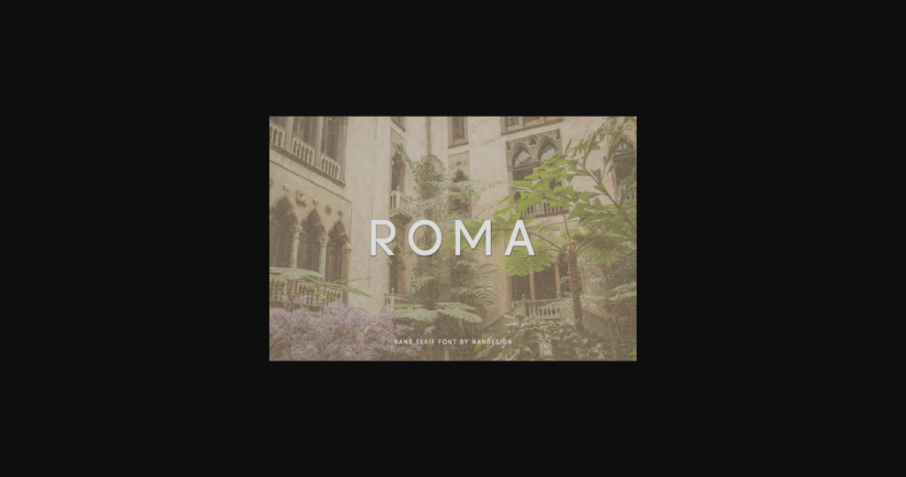 Roma Font Poster 1