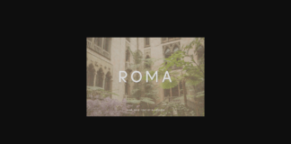 Roma Font Poster 1