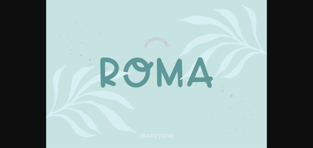 Roma Font Poster 1