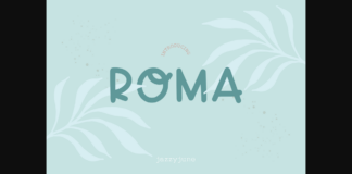 Roma Font Poster 1