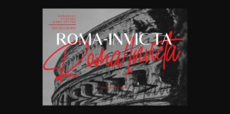 Roma Invicta Font Poster 1